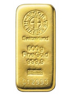 500 gram gold bullion bar